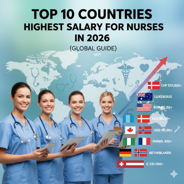 Top 10 Countries with Highest Salary for Nurses in 2026 (Global Guide)